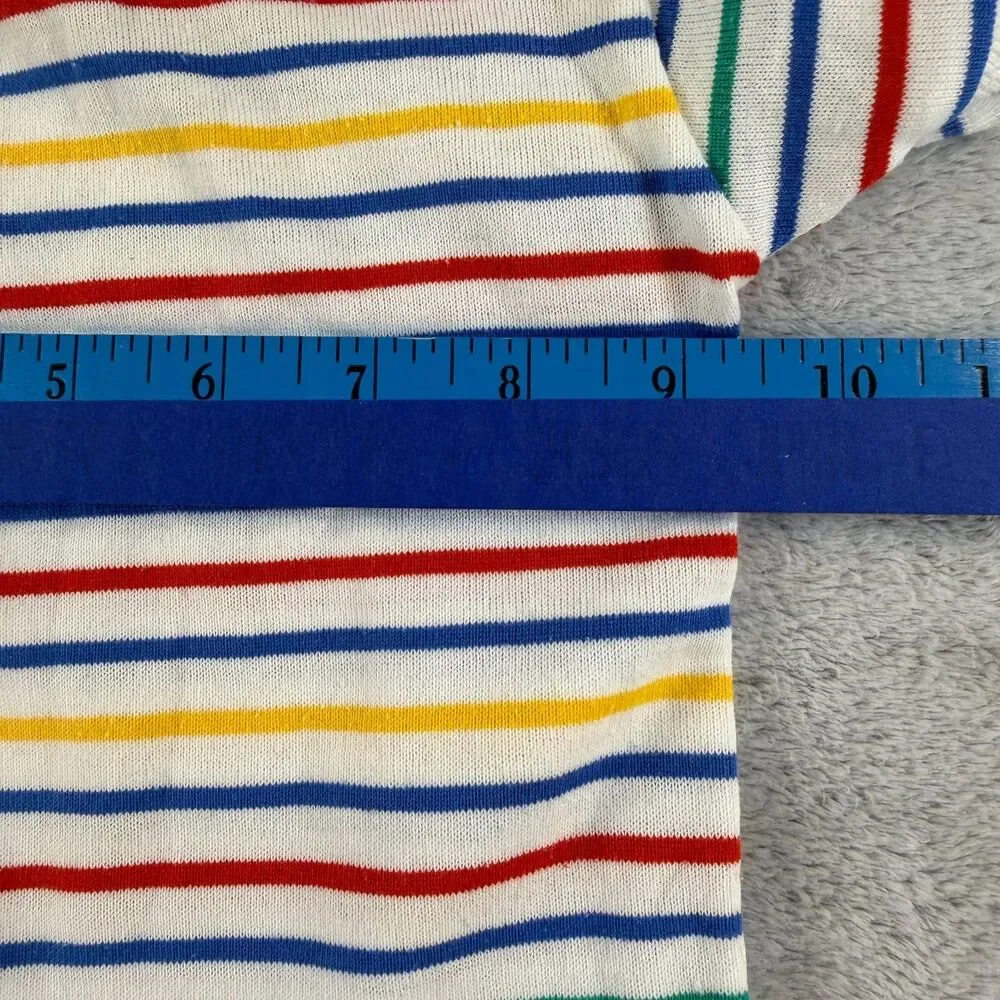 Vintage 70s Health-Tex Baby Toddler Outfit 2pc Striped Shirt Shorts USA Made